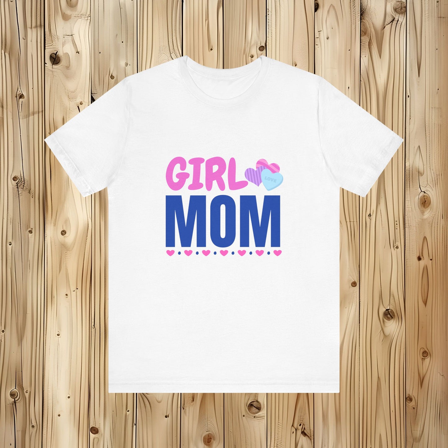 Girl Mom Hearts Unisex Tee