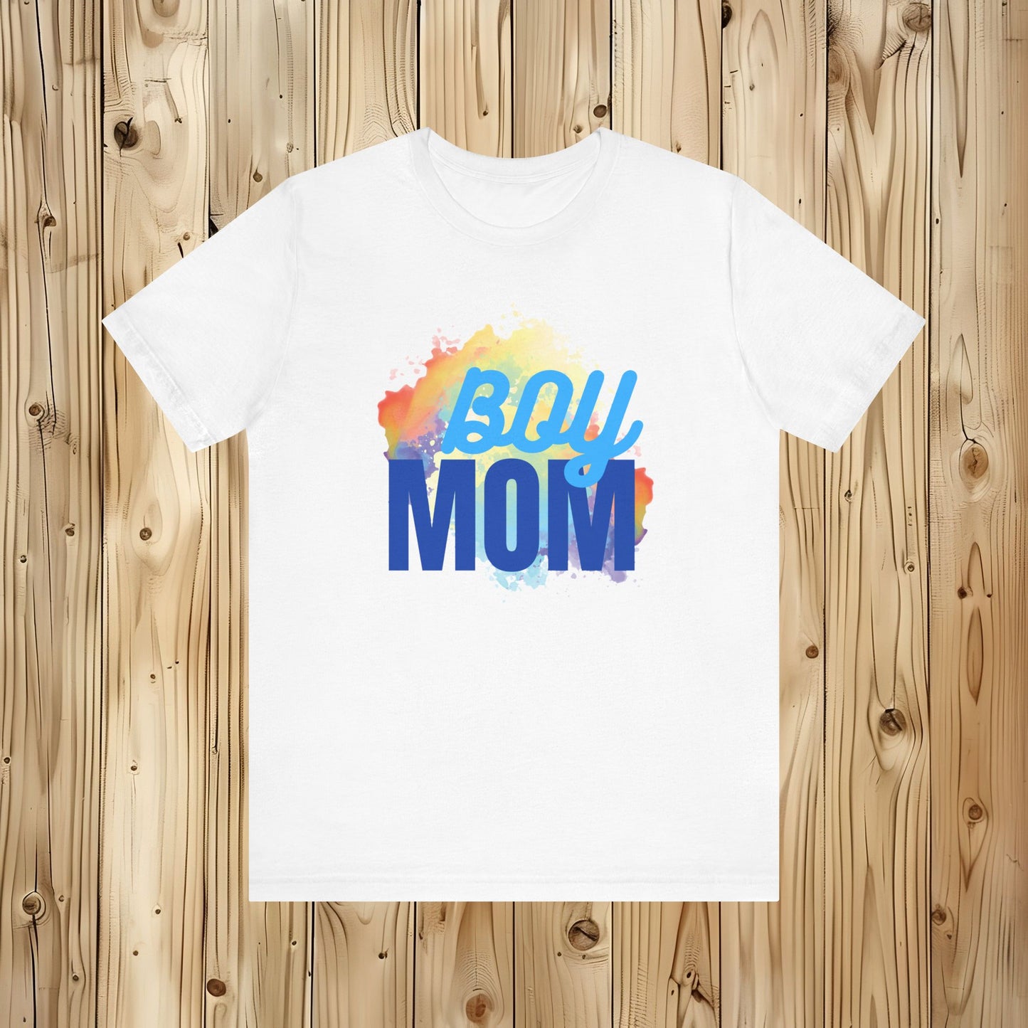 Color Burst Boy Mom Tee