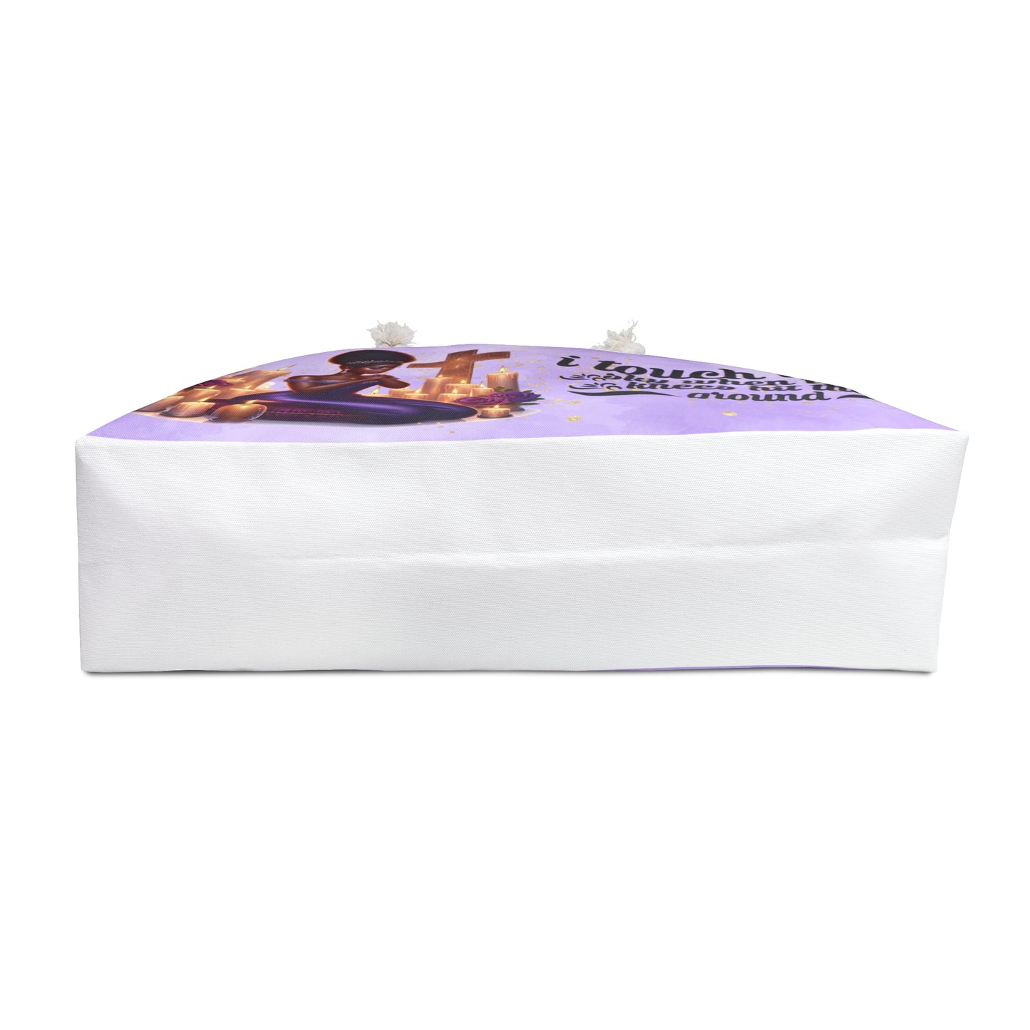 Inspirational Weekender Bag - 'I Touch the Sky When My Knees Hit the Ground' Purple