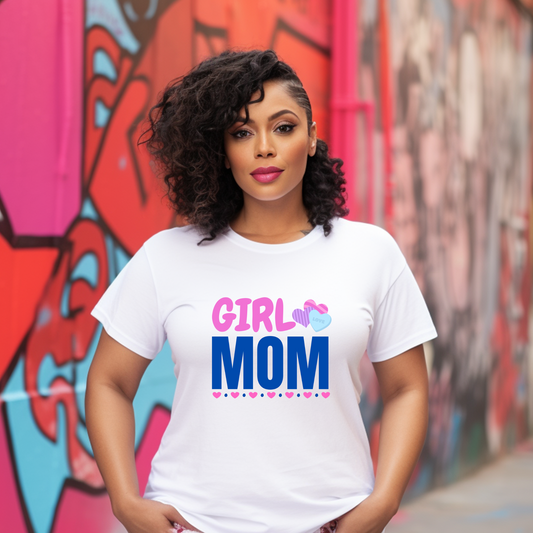 Girl Mom Hearts Unisex Tee