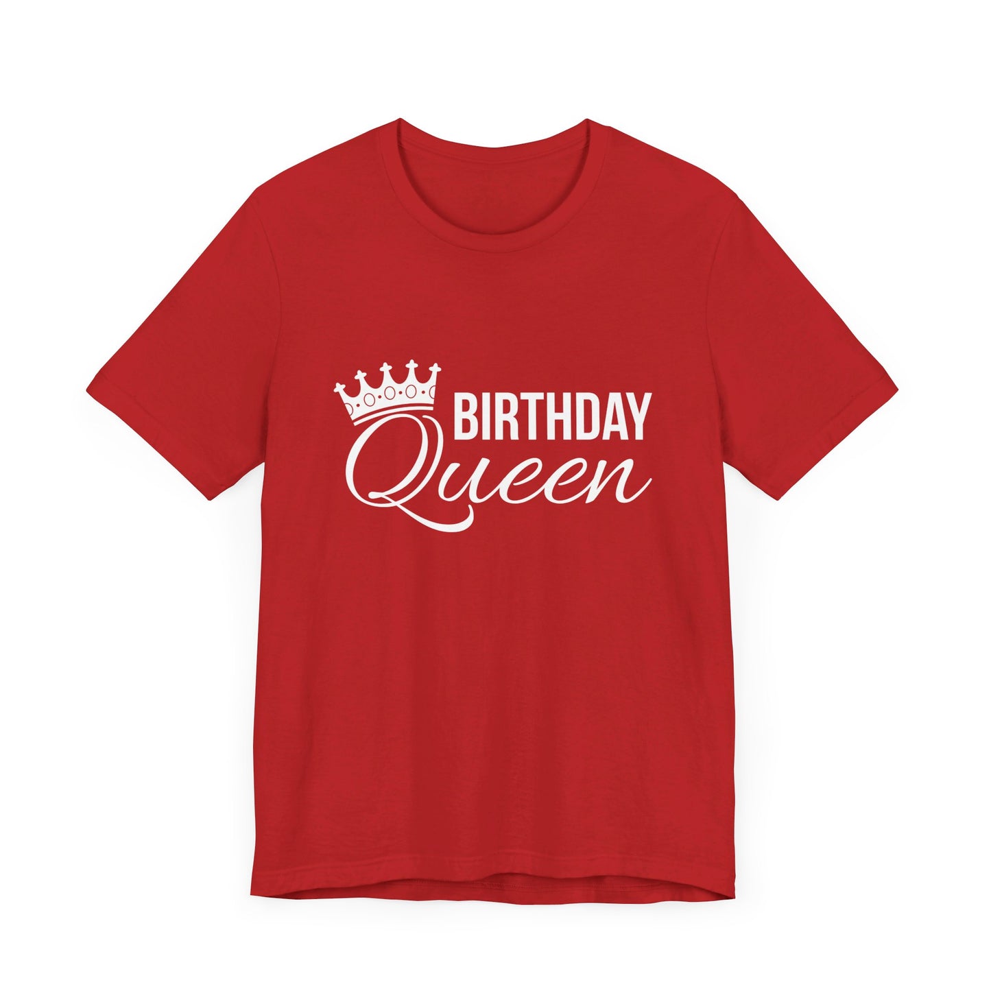 Birthday Queen White Unisex Jersey Short Sleeve Tee