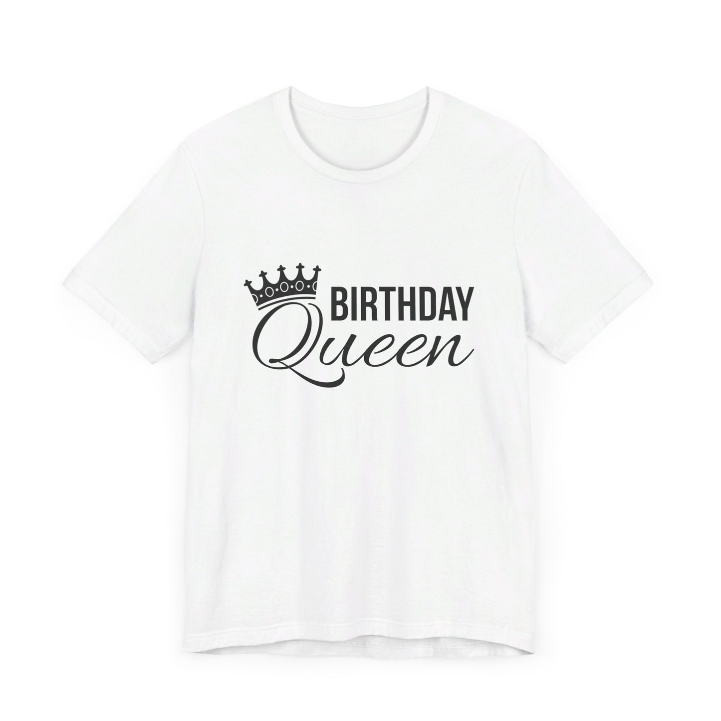 Birthday Queen Black Unisex Jersey Short Sleeve Tee