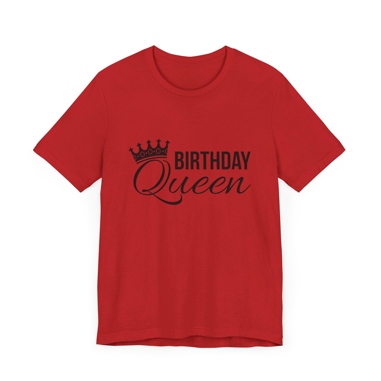 Birthday Queen Black Unisex Jersey Short Sleeve Tee