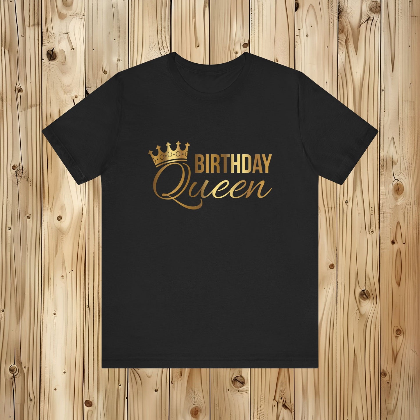 Birthday Queen Gold Unisex Jersey Short Sleeve Tee