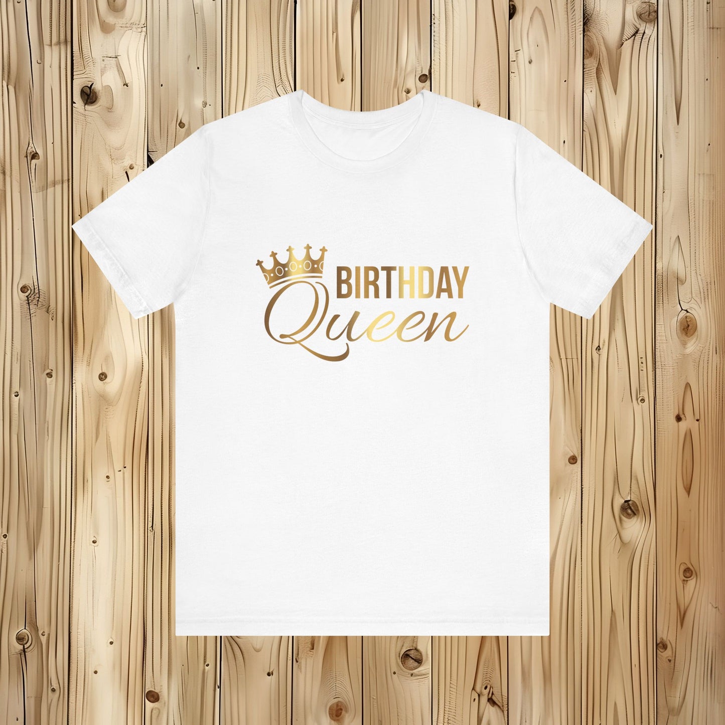 Birthday Queen Gold Unisex Jersey Short Sleeve Tee