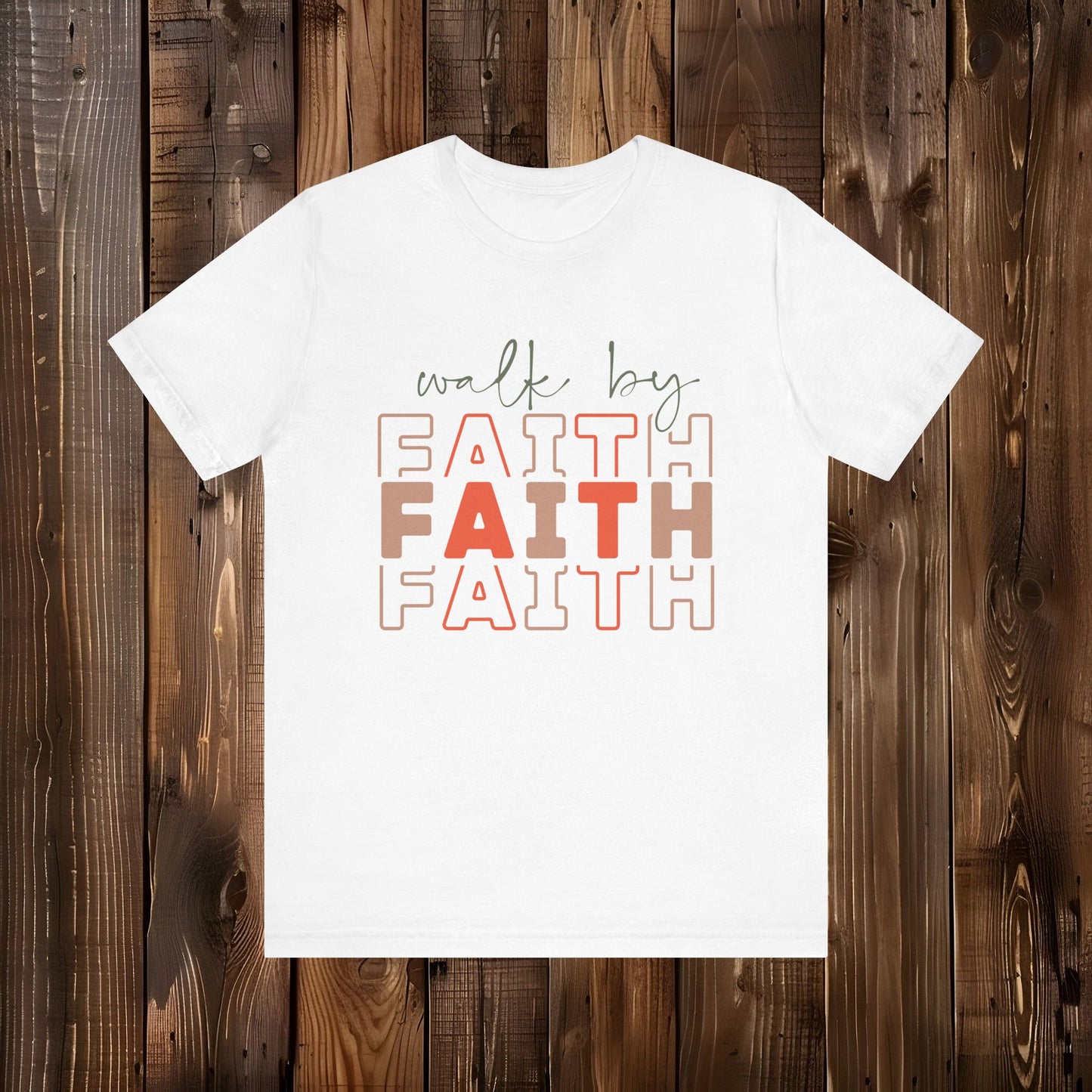 Walk By Faith Unisex Jersey Short Sleeve Tee