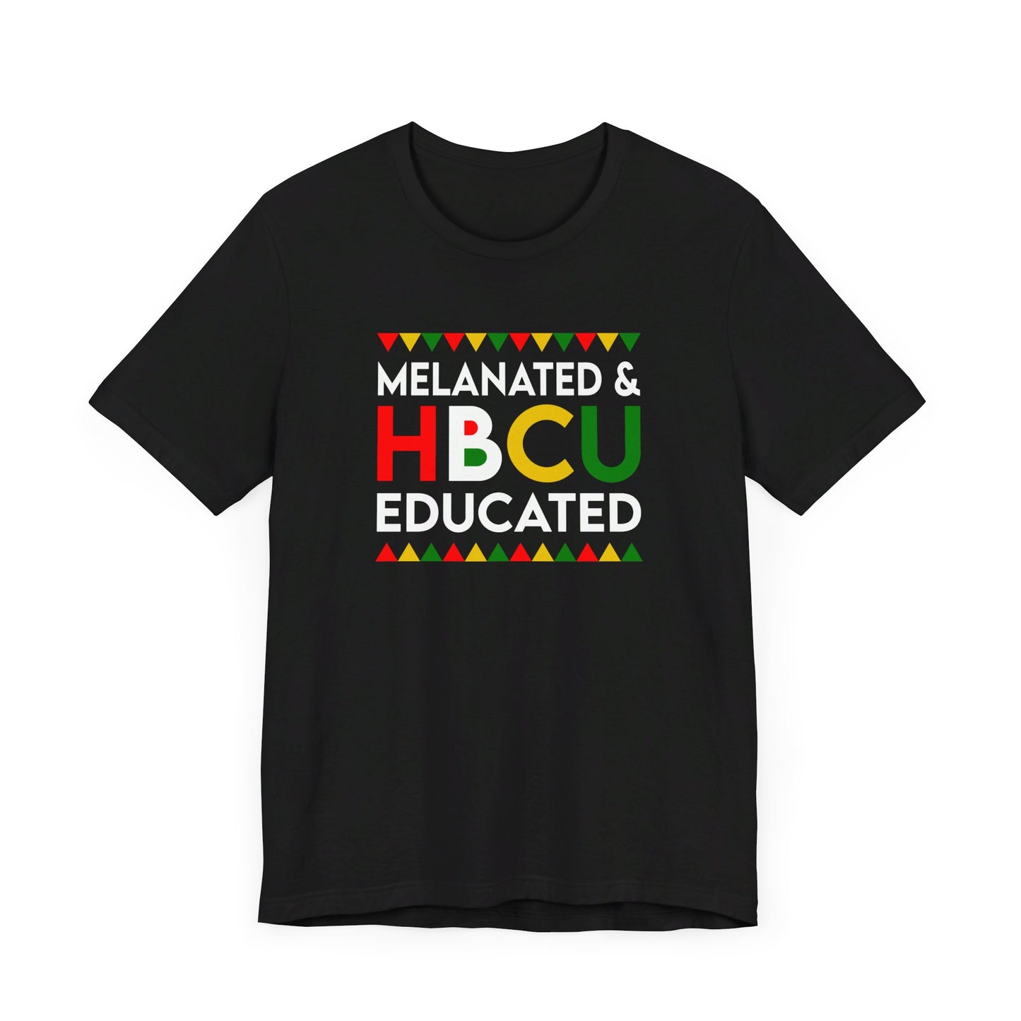 Melanated HBCU Educated Unisex Jersey Short Sleeve Tee