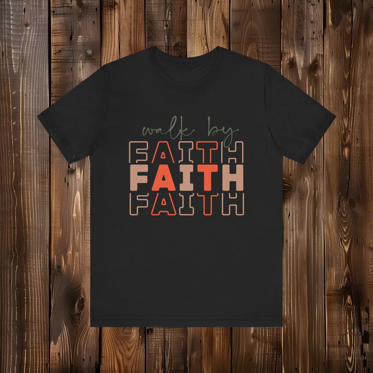 Walk By Faith Unisex Jersey Short Sleeve Tee